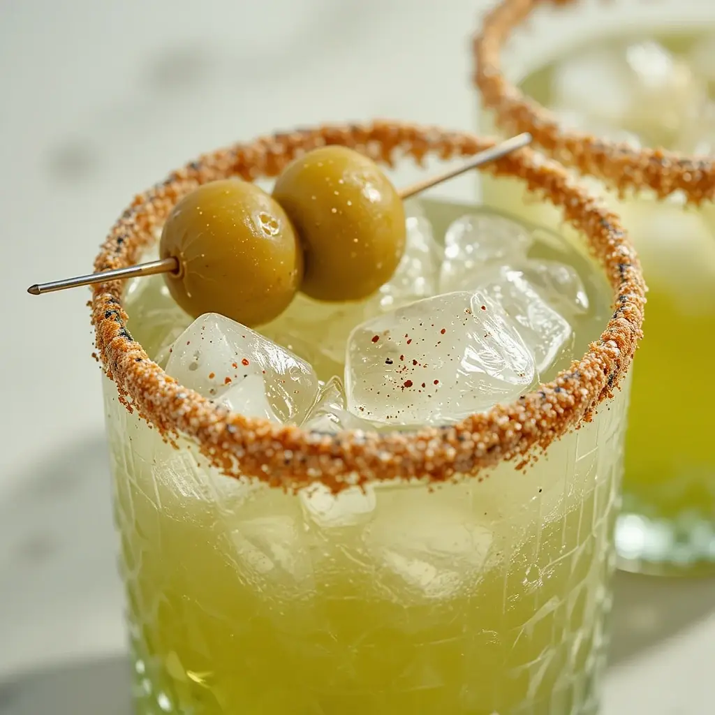 Tangy Pickle Margarita Cocktail 