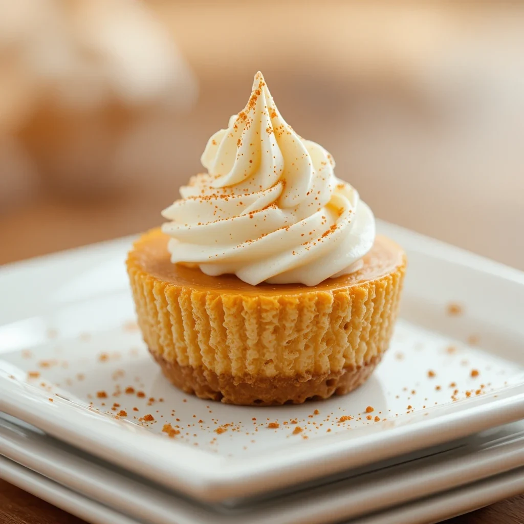 Mini Pumpkin Spice Latte Cheesecakes