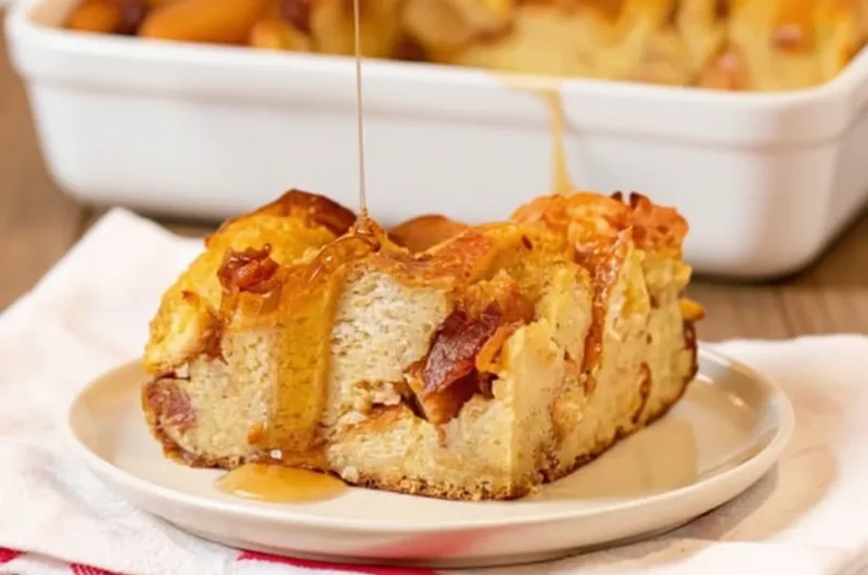 Easy Maple Bacon French Toast Bake