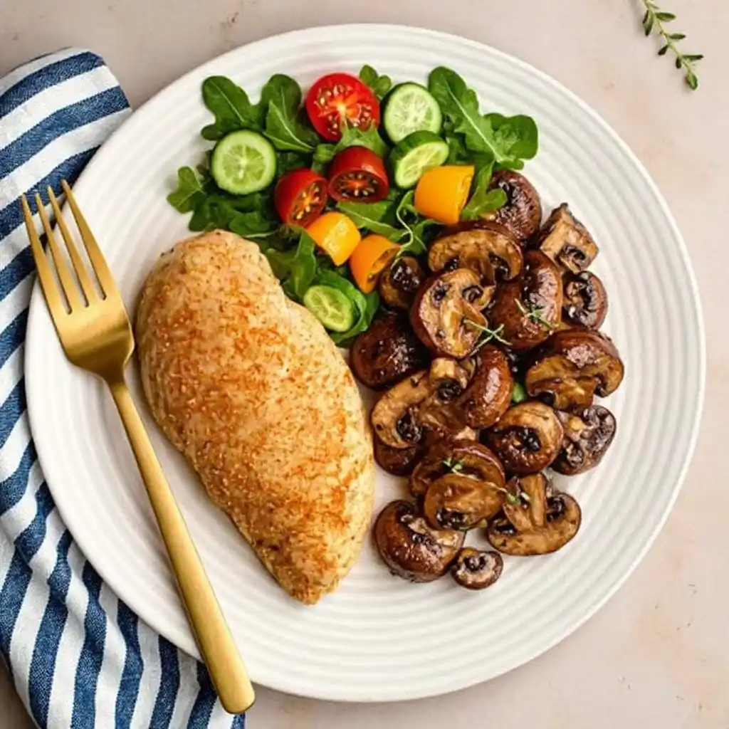 Oven-roasted mushrooms recipe