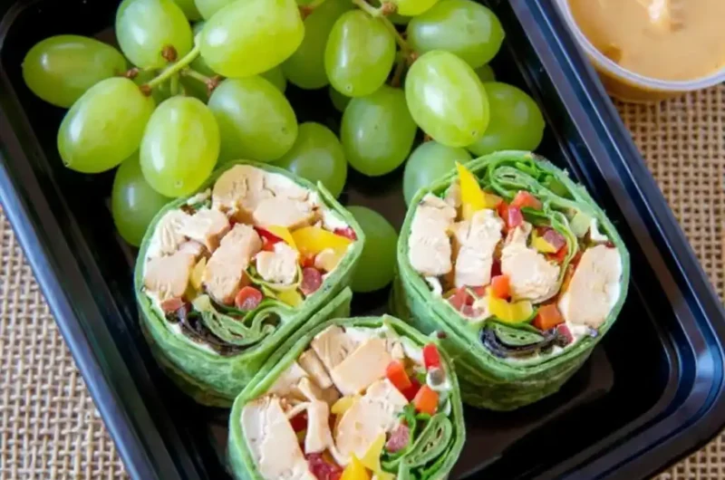 Thai Peanut Chicken Wraps