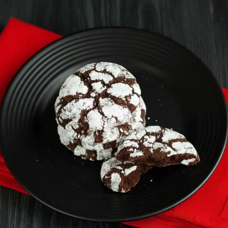 Chocolate Crinkle Cookies