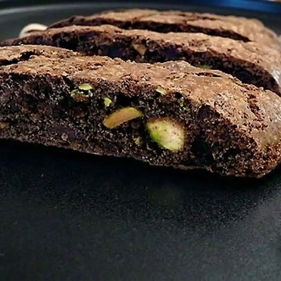 Chocolate Pistachio Biscotti