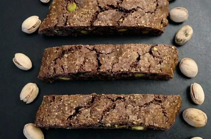 Chocolate Pistachio Biscotti