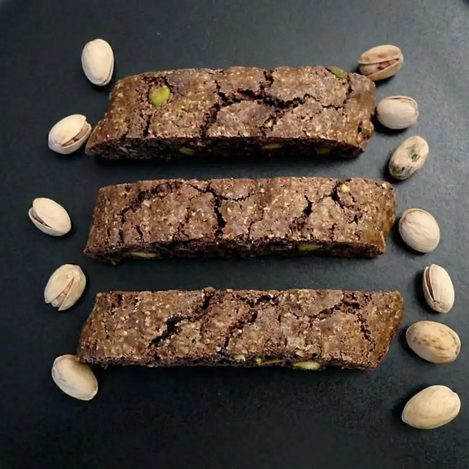 Chocolate Pistachio Biscotti