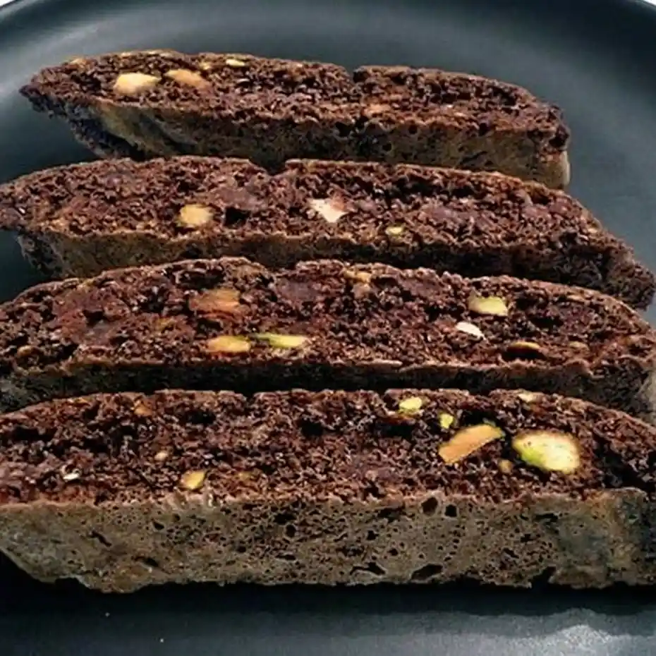 Chocolate Pistachio Biscotti