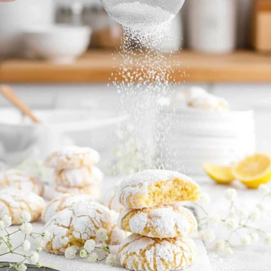 Lemon Crinkle Cookies