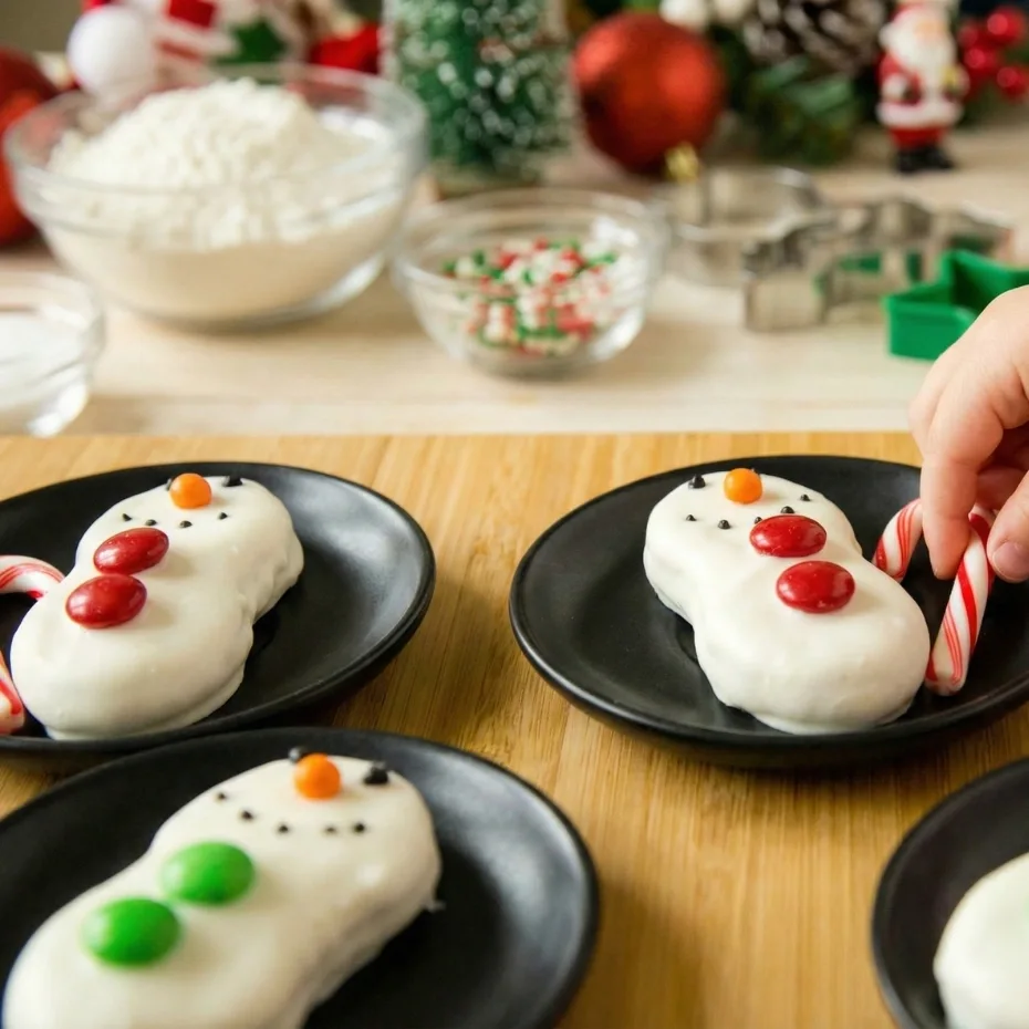 Nutter Butter Snowmen