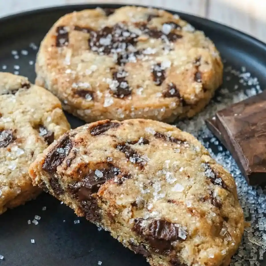 Salted Chocolate Shortbread Cookies