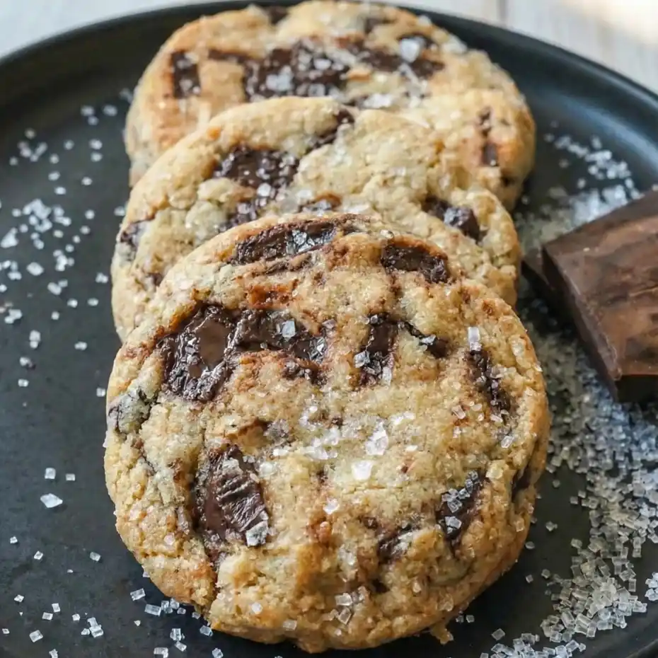 Salted Chocolate Shortbread Cookies