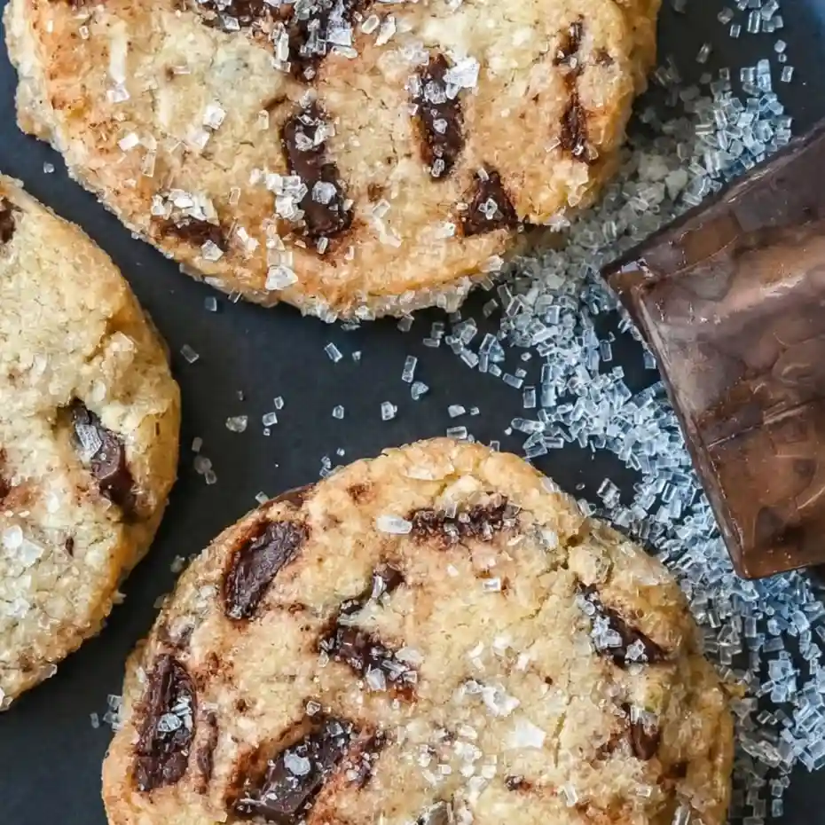 Salted Chocolate Shortbread Cookies