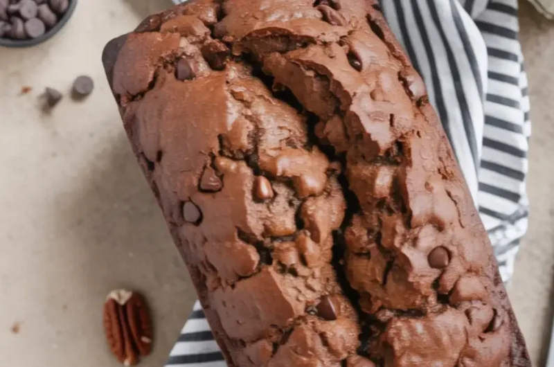Pumpkin Bread with Chocolate Chips and Pecans