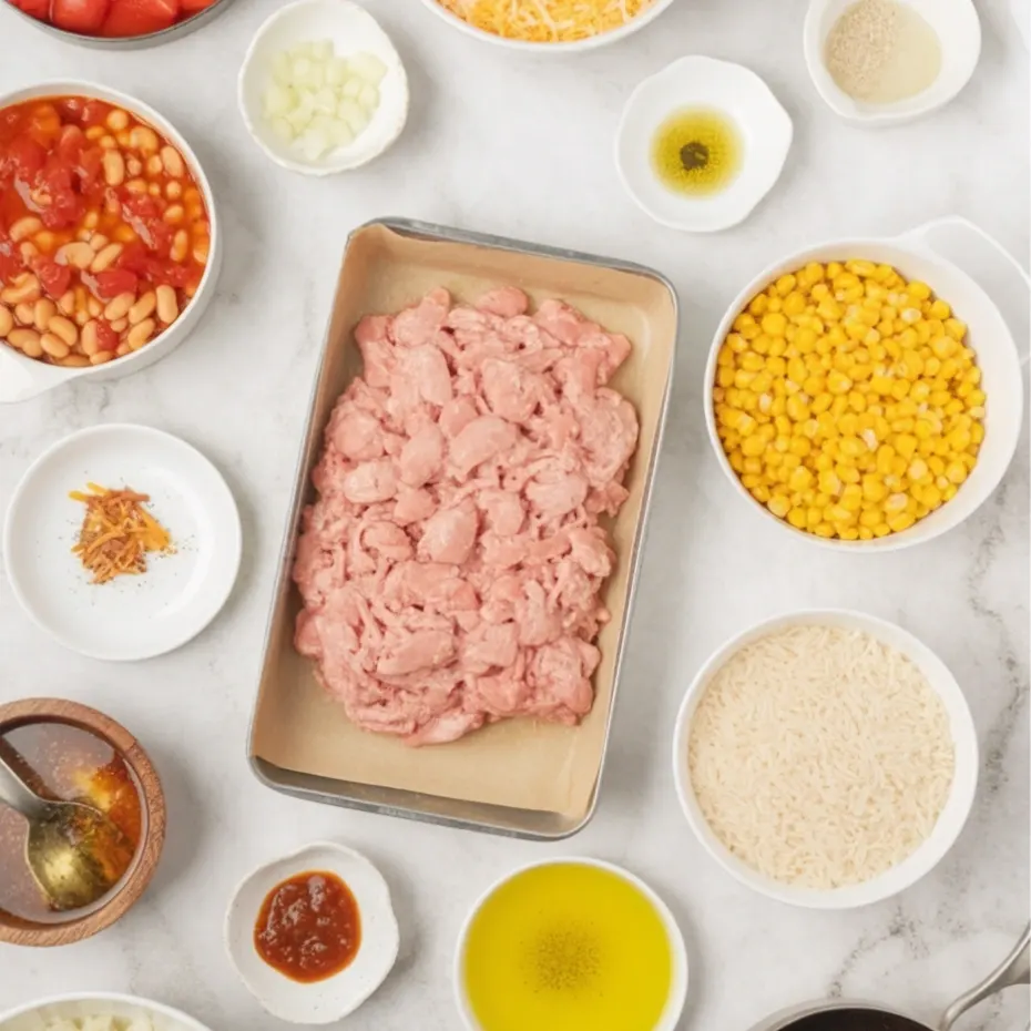 Turkey Taco Rice Skillet