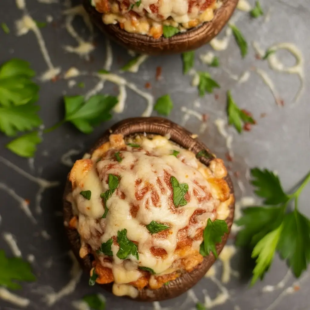 Vegetarian Stuffed Mushrooms