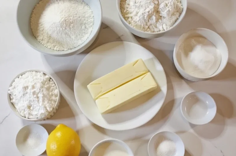 Lemon Shortbread Cookies