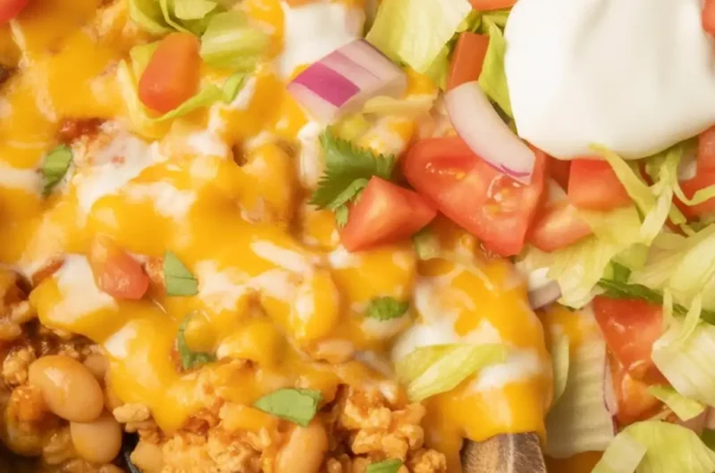 Turkey Taco Rice Skillet