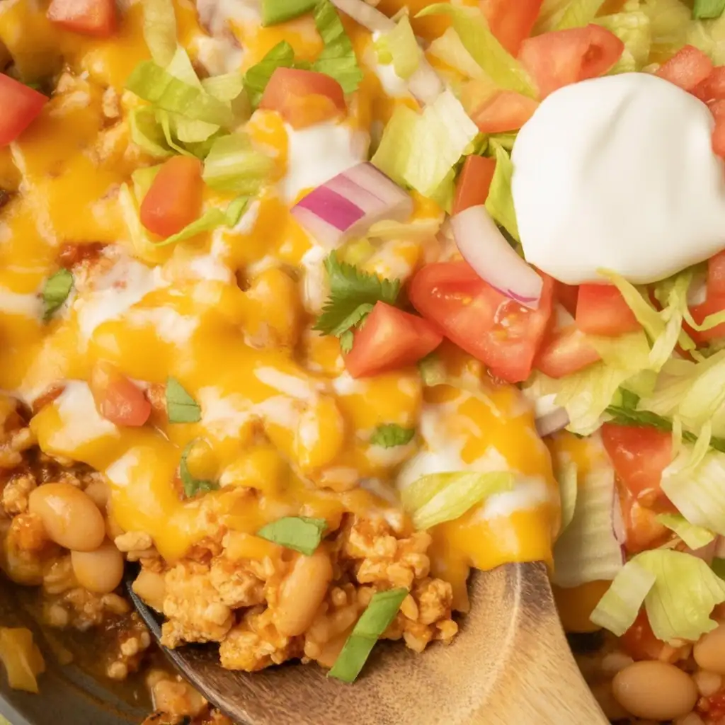 Turkey Taco Rice Skillet