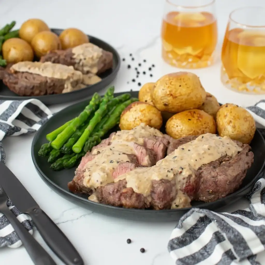 Steak With Whiskey Cream Sauce