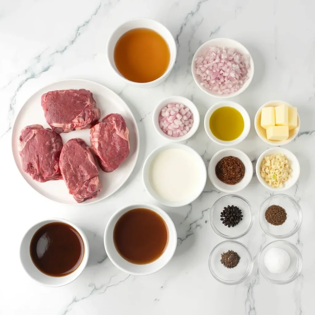 Steak With Whiskey Cream Sauce