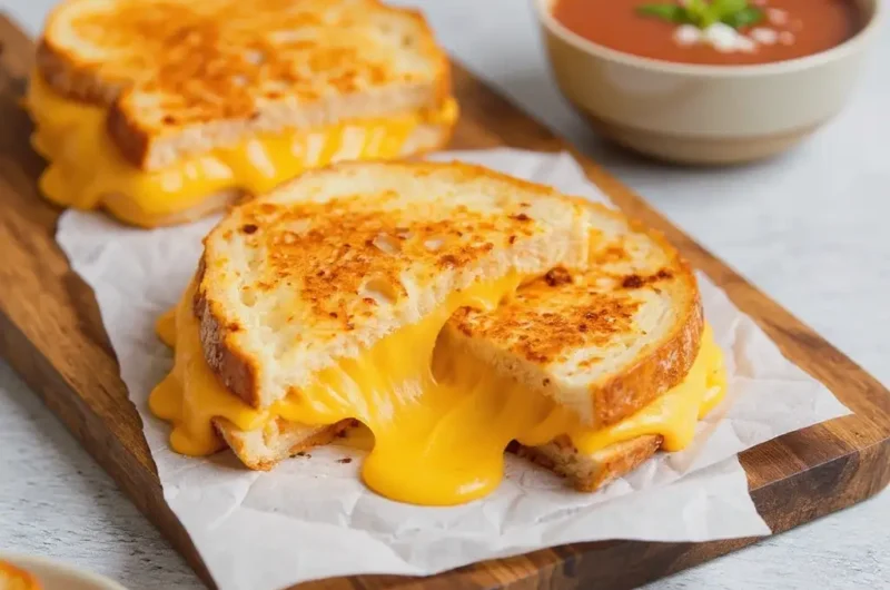 Garlic Butter Four Cheese Grilled Cheese