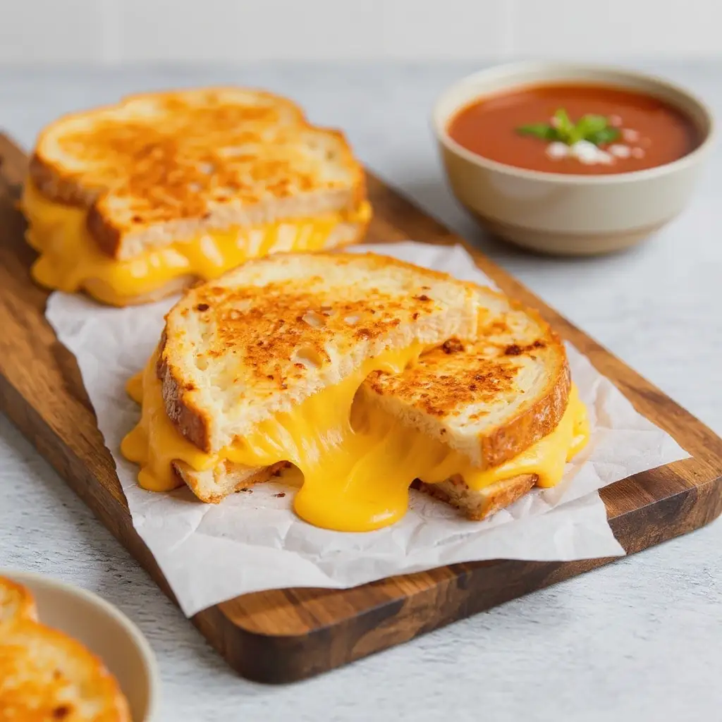 Garlic Butter Four Cheese Grilled Cheese