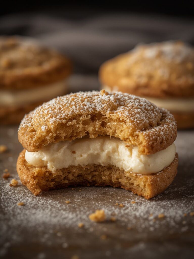 Cannoli Sandwich Cookie cooking