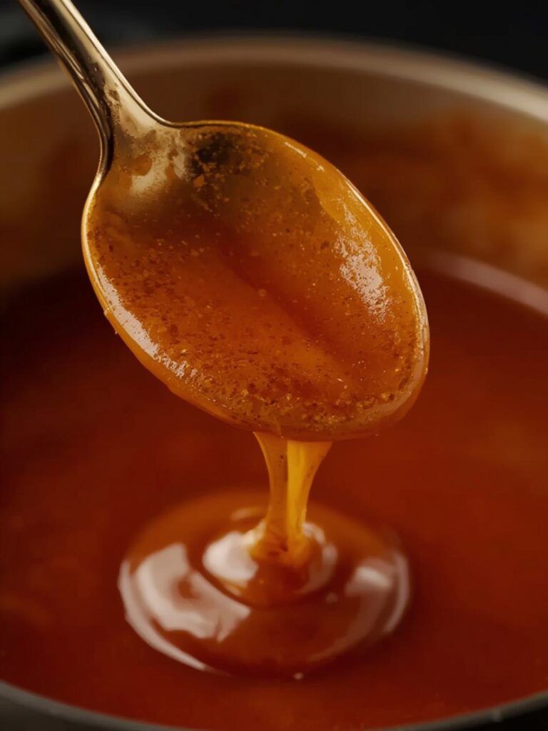 Caramel Sauce cooking