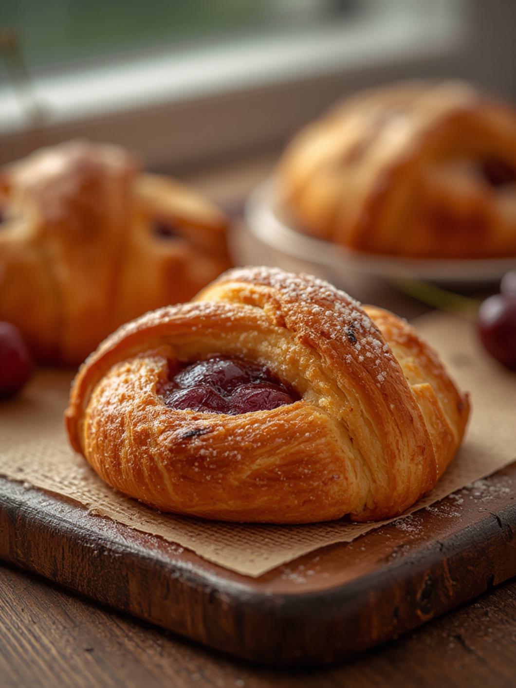 Cherry Danish Croissant Bake