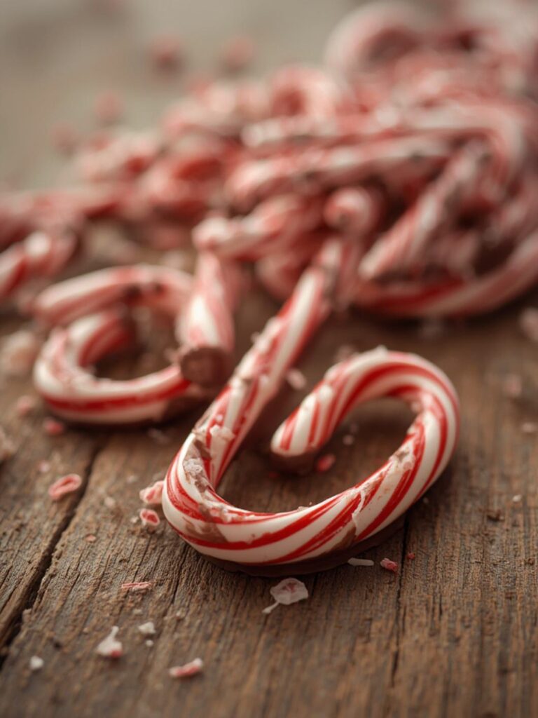 Chocolate Dipped Candy Canes
