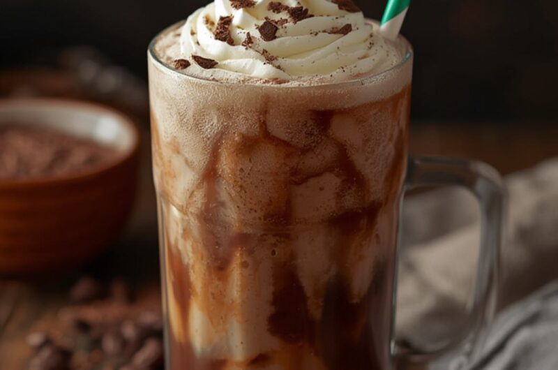 Chocolate Italian Cream Soda cooking