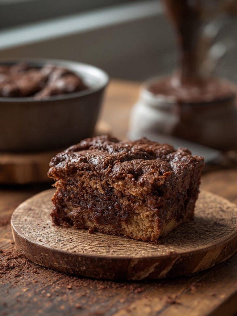 Dark Chocolate Bread Pudding