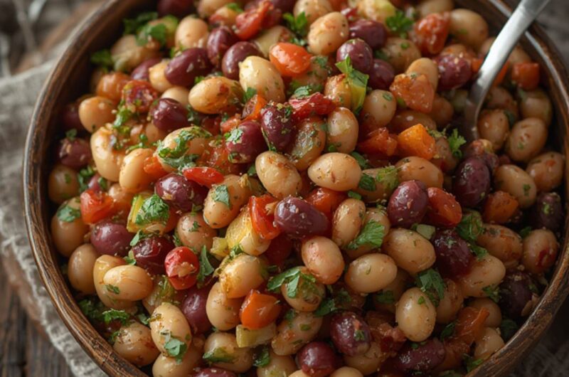 Dense Bean Salad cooking