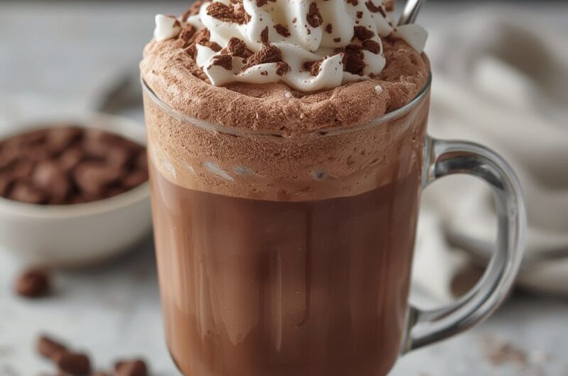 Frozen Hot Chocolate cooking