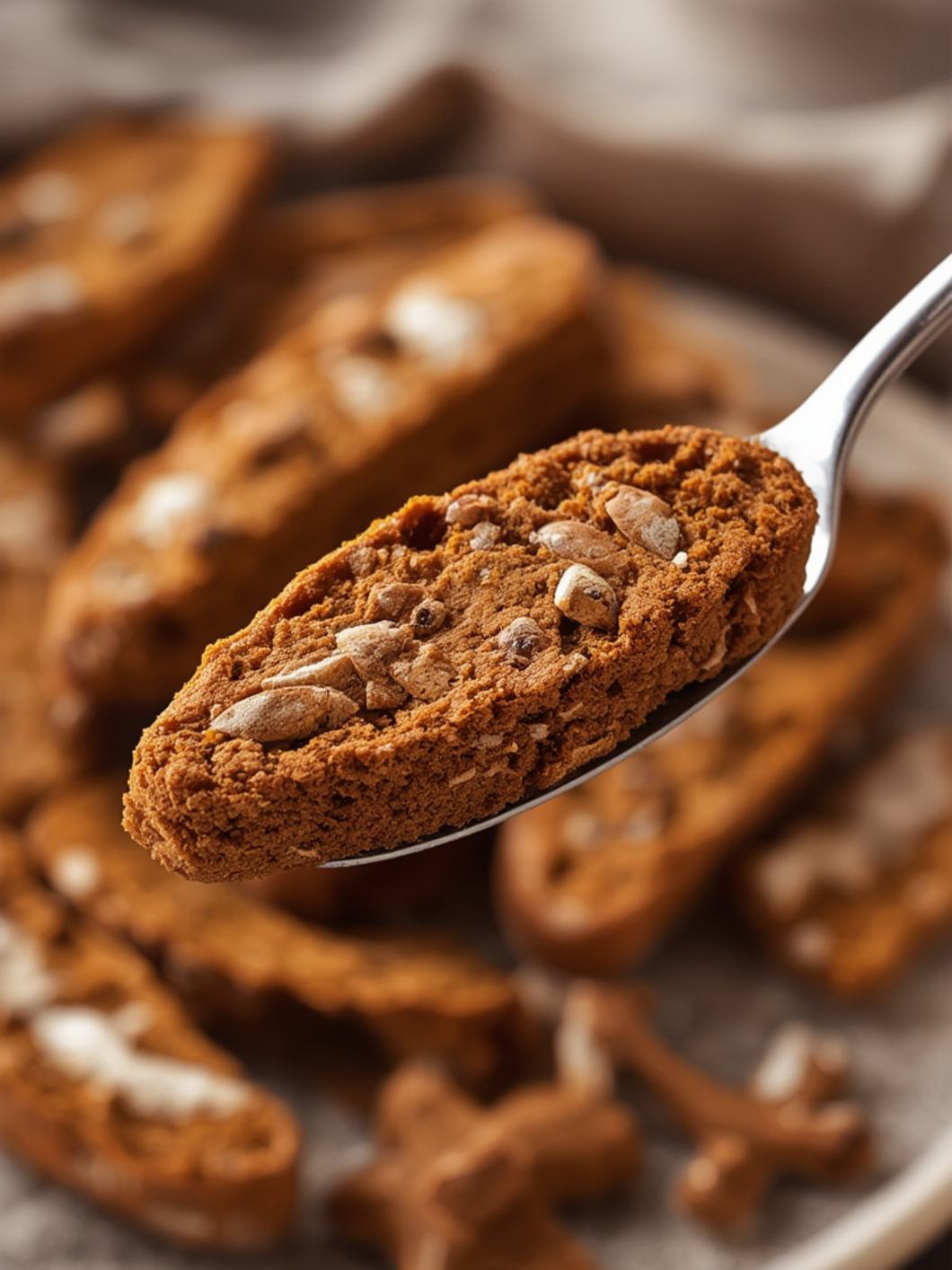 Gingerbread Biscotti cooking