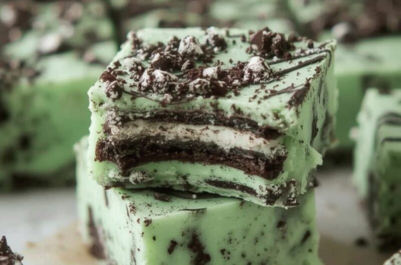 Mint Oreo Fudge cooking