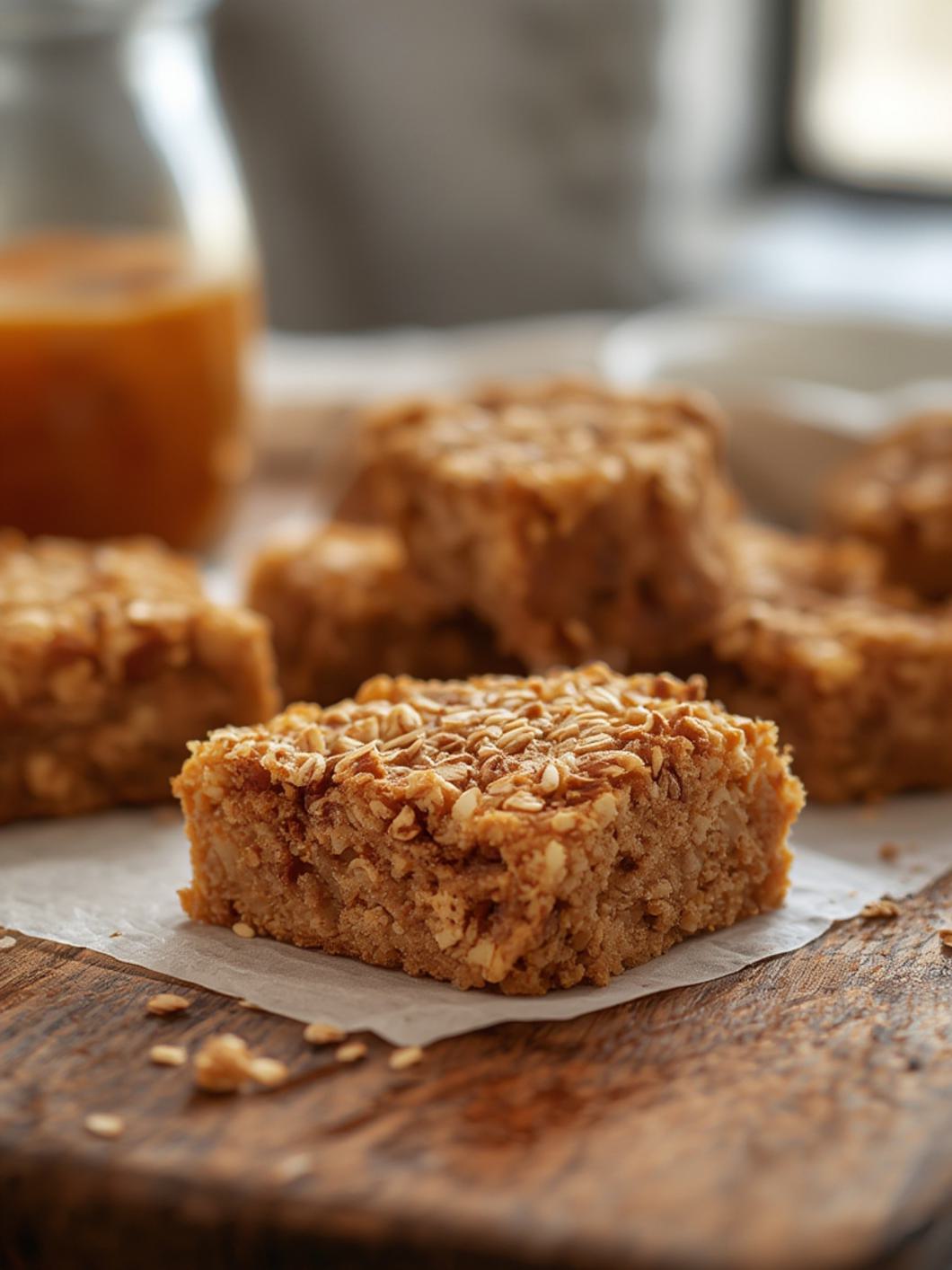 Oatmeal Carmelita Bars