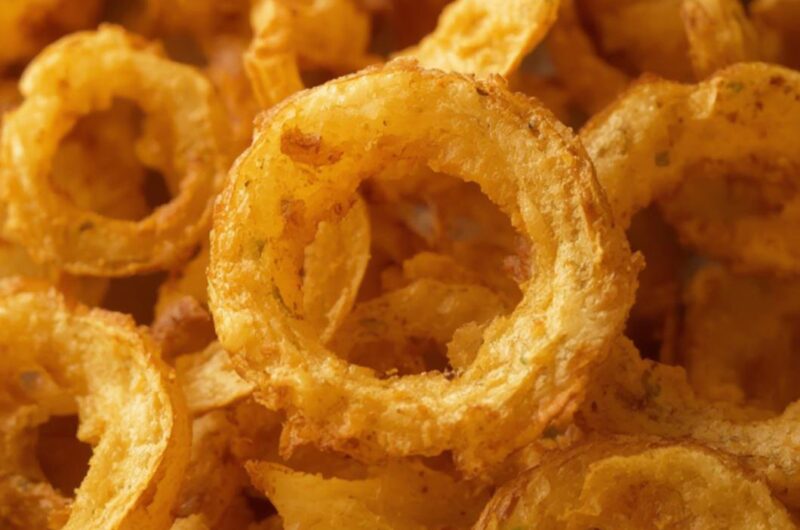 Onion ring chips cooking