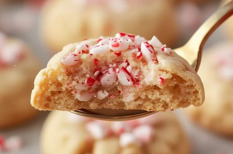 Peppermint Filled Cookies cooking