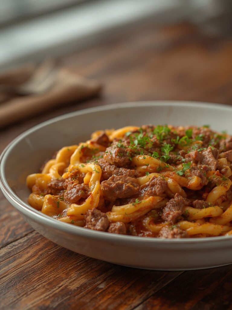 Roast Beef Noodle Casserole