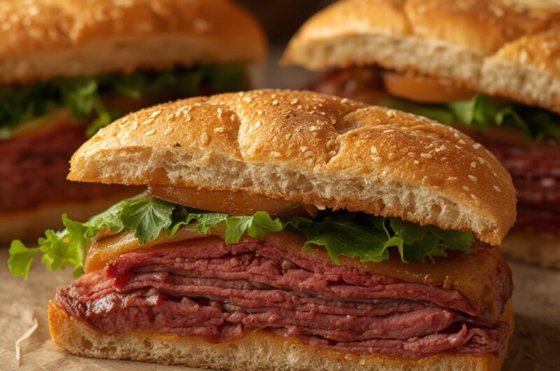 Roast Beef Sandwiches cooking