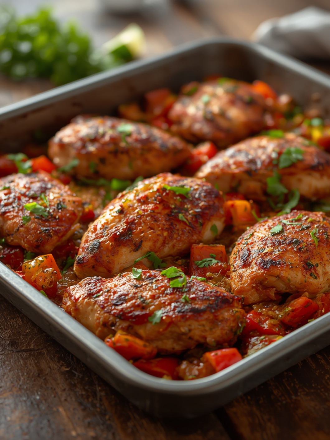 Sheet Pan Chicken Fajitas