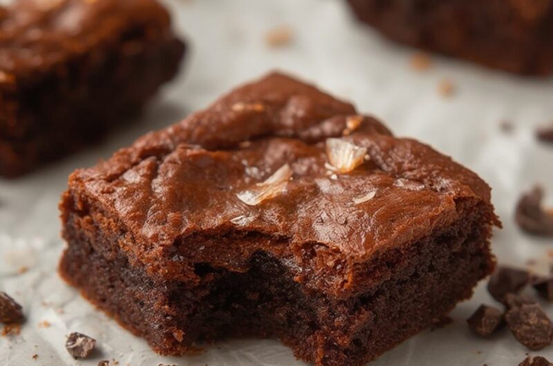 Sweet and Salty Brownies cooking