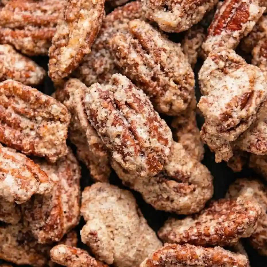 Cinnamon Sugar Candied Pecans