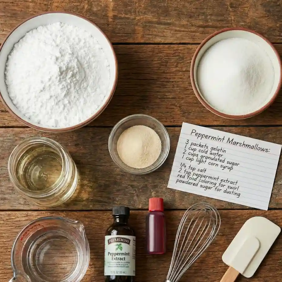 Homemade Peppermint Marshmallows