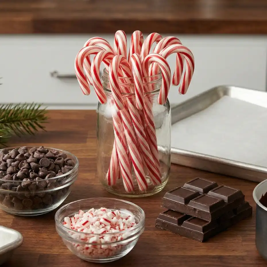 Chocolate Dipped Candy Canes