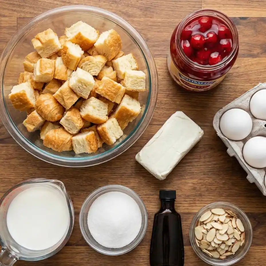 Cherry Danish Croissant Bake