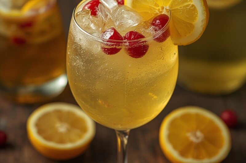 White Sangria cooking