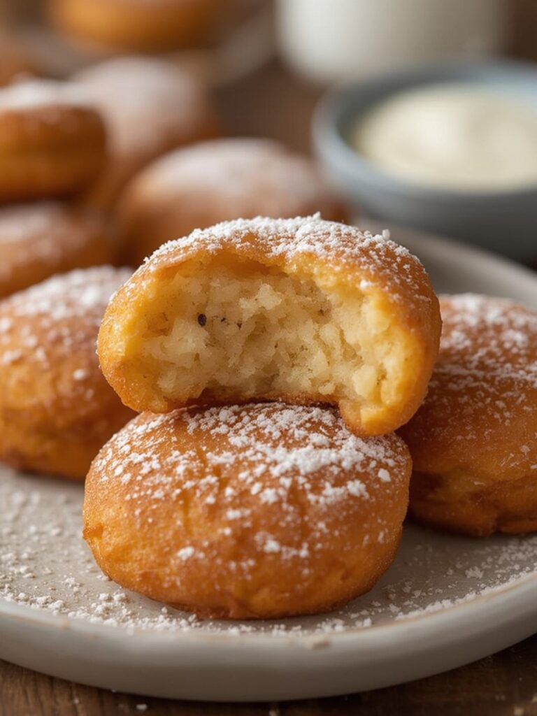 Air Fryer Biscuit Beignets cooking