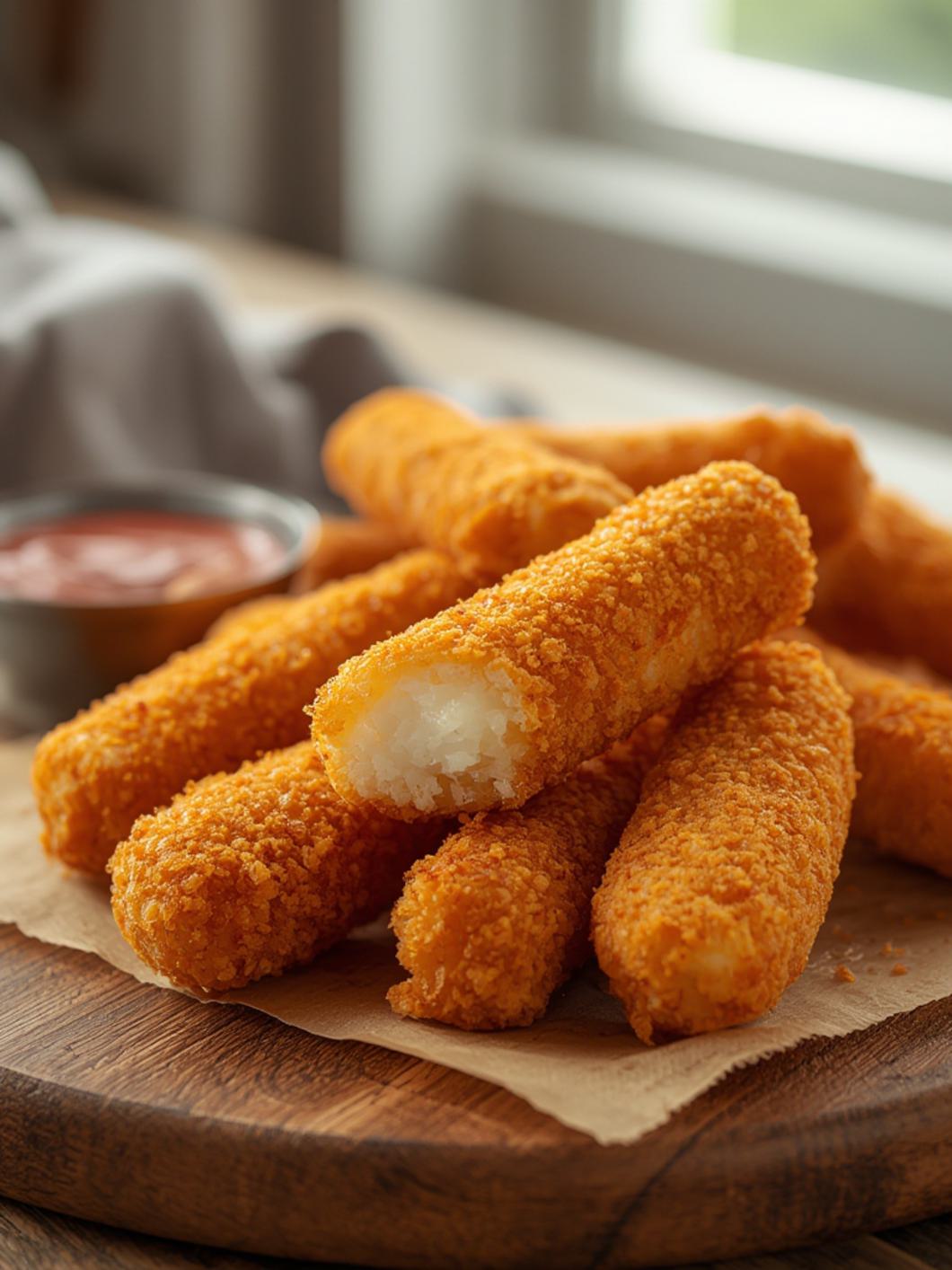 Air Fryer Mozzarella Sticks