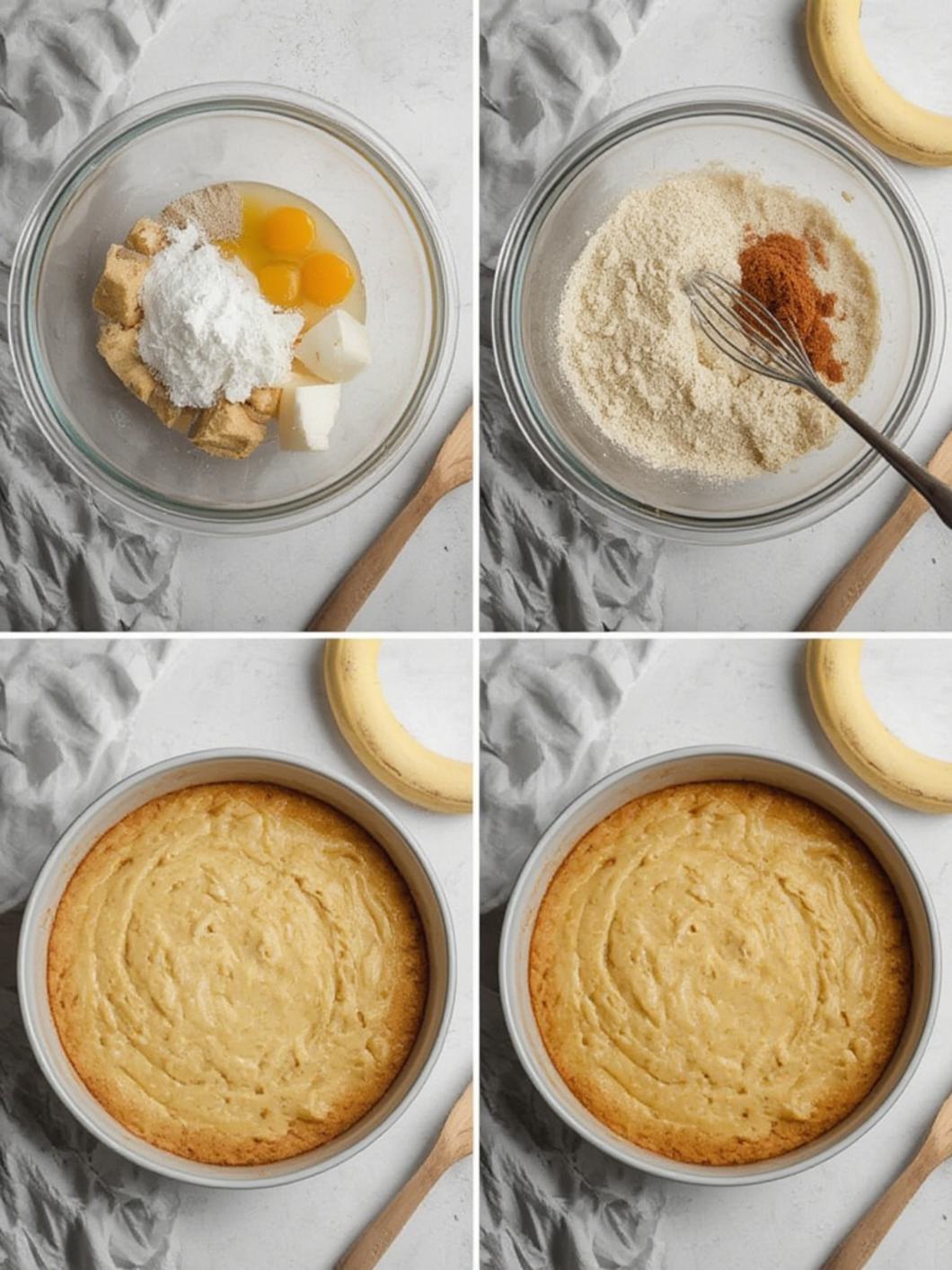 Banana Pudding Cake steps